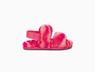 UGG Oh Yeah Zebra Toddlers Slippers Rose - AU 521PH
